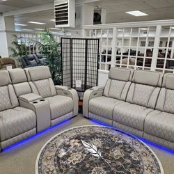 🤝BRAND NEW ASHLEY 👌$10 PAYMENT 👌Boyington Power Reclining Sofa and Loveseat
