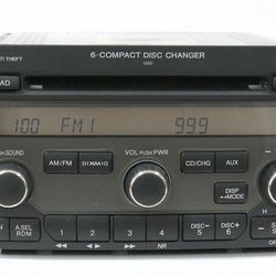 🚗📻🚗📻2006-2008 OEM Honda Pilot Radio AM FM 6 Disc CD Player🚗📻🚗📻