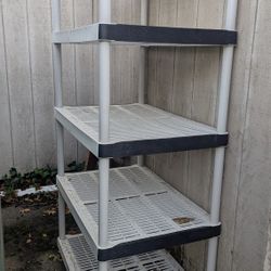 Plastic and Metal Shelves