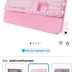 Pink keyboard