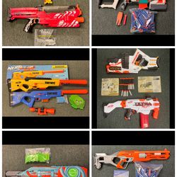 Lot Of Nerf Blasters & Darts