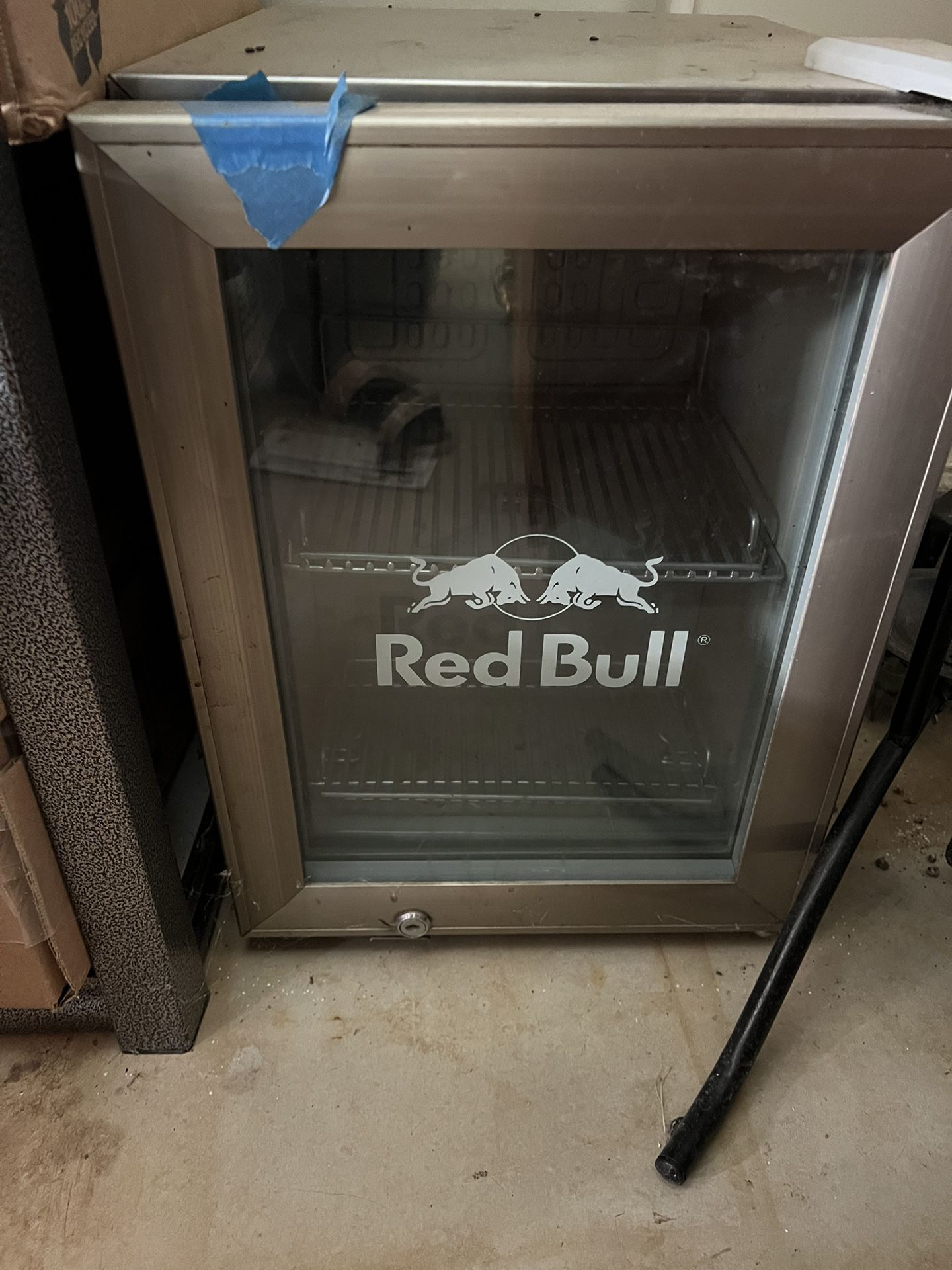 red bull mini fridge