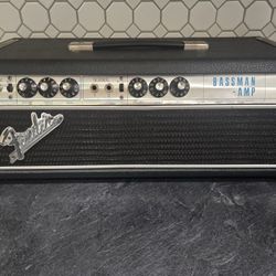 Vintage 1968 Fender Bassman 2 Channel 50 Watt Drip Edge Guitar Tube Amp Head For Sale Or Trade 