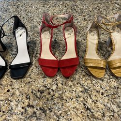 Women’s High Heels, Size 8 1/2  $75 For All 3 Pairs 