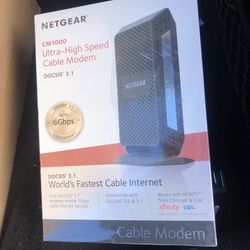 Netgear Docsis3.1 Ultra High Speed Cable Modem CM 1000