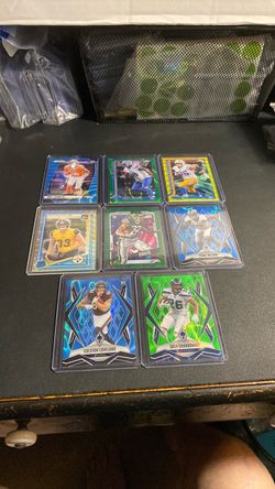 Football Numbered lot (8) Cards