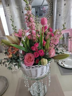 Fresh Flower Basket bouquet 💐