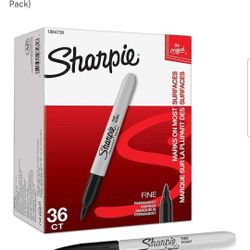 Sharpie Permanent Marker Fine Point,Fine Point Black Permanent Marker Quick Drying/Waterproof-36 Count (1 Pack)