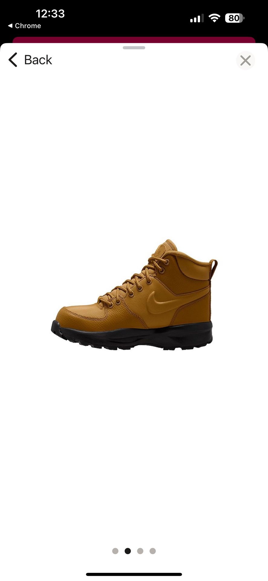 Nike manoa kids boots sneaker 4Y / women size7