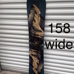 158 wide Jones Mountain Twin snowboard
