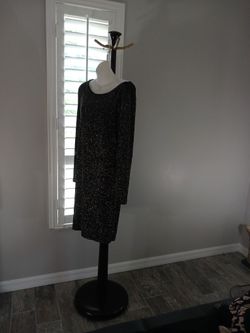 BLACK  BTU SAGE EVENING  DRESS Sz 14