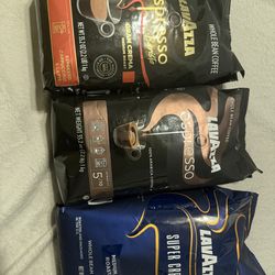 Lavazza while bean coffee