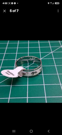 Scorpion stainless steel ring size 10