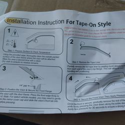 Auto vent window visor  (truck)
