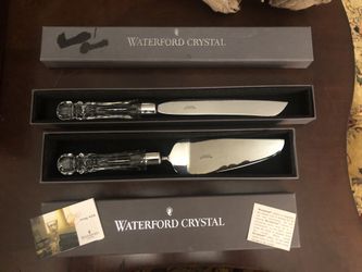 Waterford Lismore Cake/Pie Server with cake knife