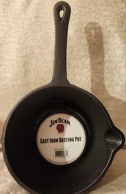 JIM BEAM CAST IRON BASTING POT 