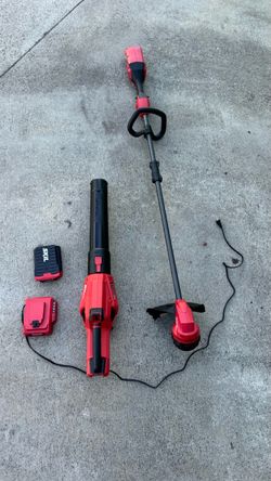 SKIL Cordless Blower and String Trimmer Combo W Battery and Charger