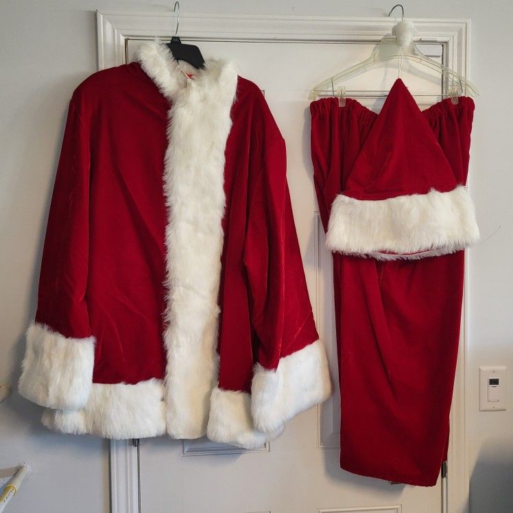 Crushed Velvet SANTA SUIT