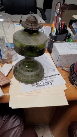 Antique oil lamp