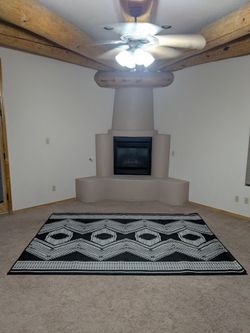 Ranya Tribal Black 5 ft. x 8 ft. Indoor/Outdoor Area Rug