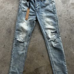 Ksubi Blue Faded Denim