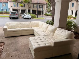 Stunning genuine leather couch