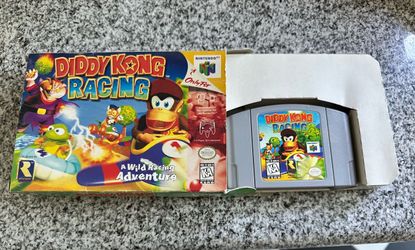 Diddy Kong Racing Nintendo 64 box and game with insert