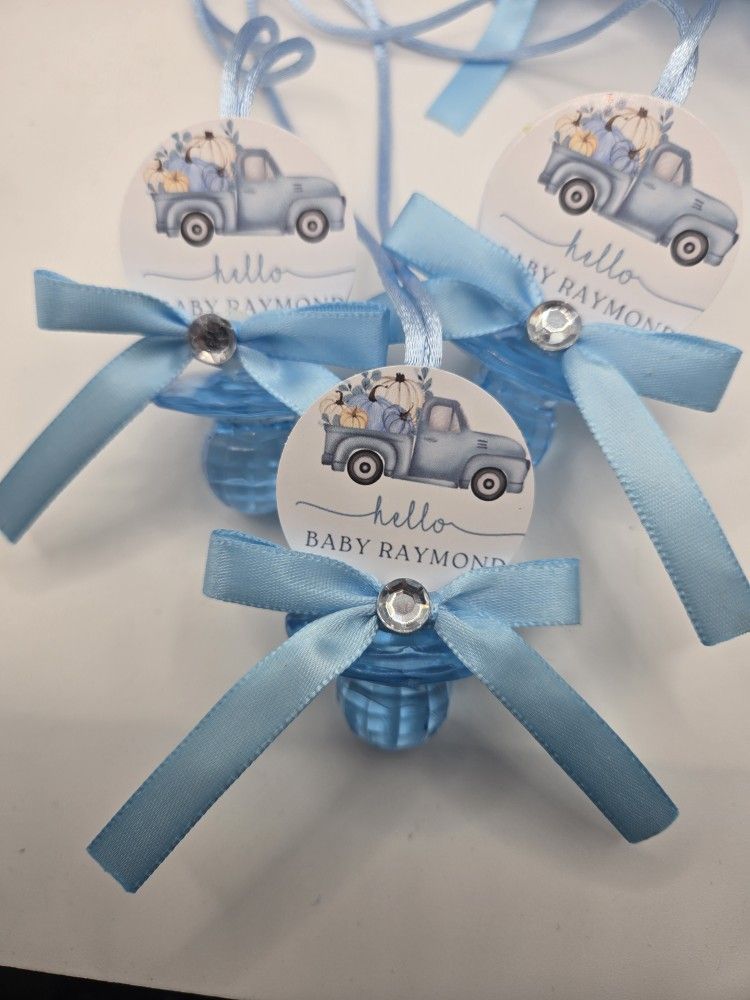 A Sweet Pumpkin Is On The Way Baby Shower Pacifiers Guest Favor Necklaces