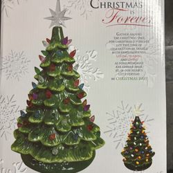 16" Ceramic Christmas Tree- 