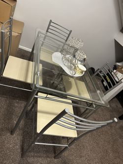 Glass Table With Chairs