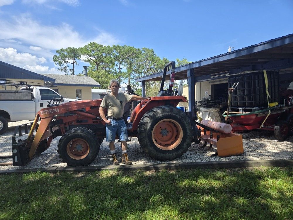 2,000 Kioti DK45. 4WD Tractor