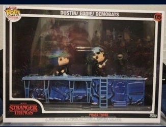 Funko Dustin And Eddie And Demobats Stranger Things