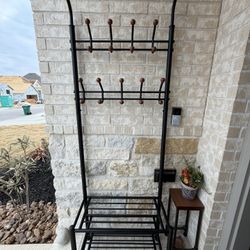 This Clothes Rack with Shoe Storage