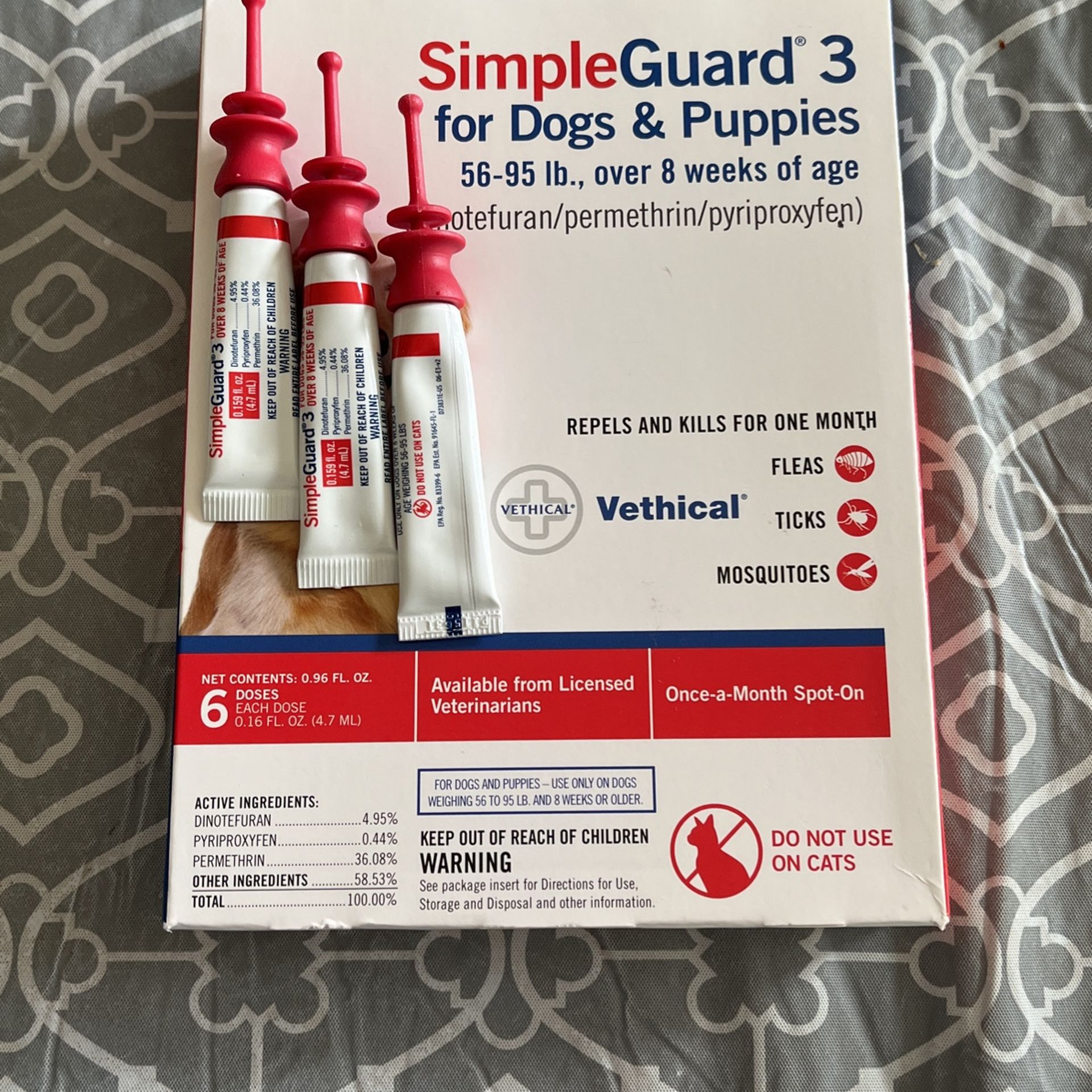 SimpleGuard 3 56-95lbs Dogs/puppies