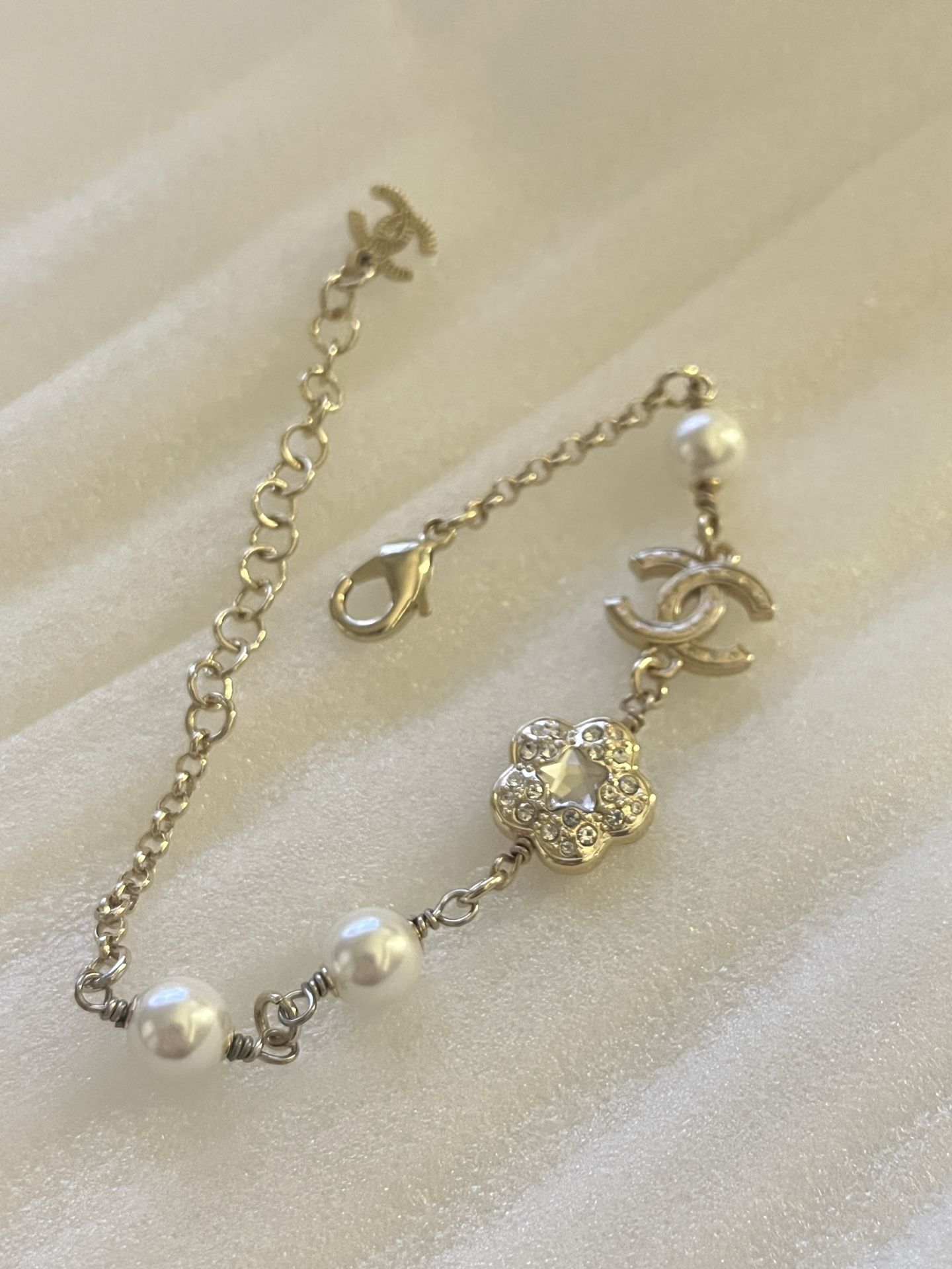 Authentic CC Crystal Pearl Bracelet