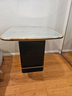 Mirror-Top End Table