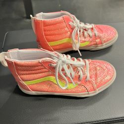 Vans High Tops Size 2Y Girls