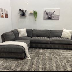 Gray Sectional Couch - Free Delivery 