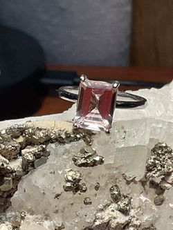 Morganite .925 Silver Ring 