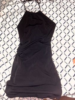 Halter mini dress