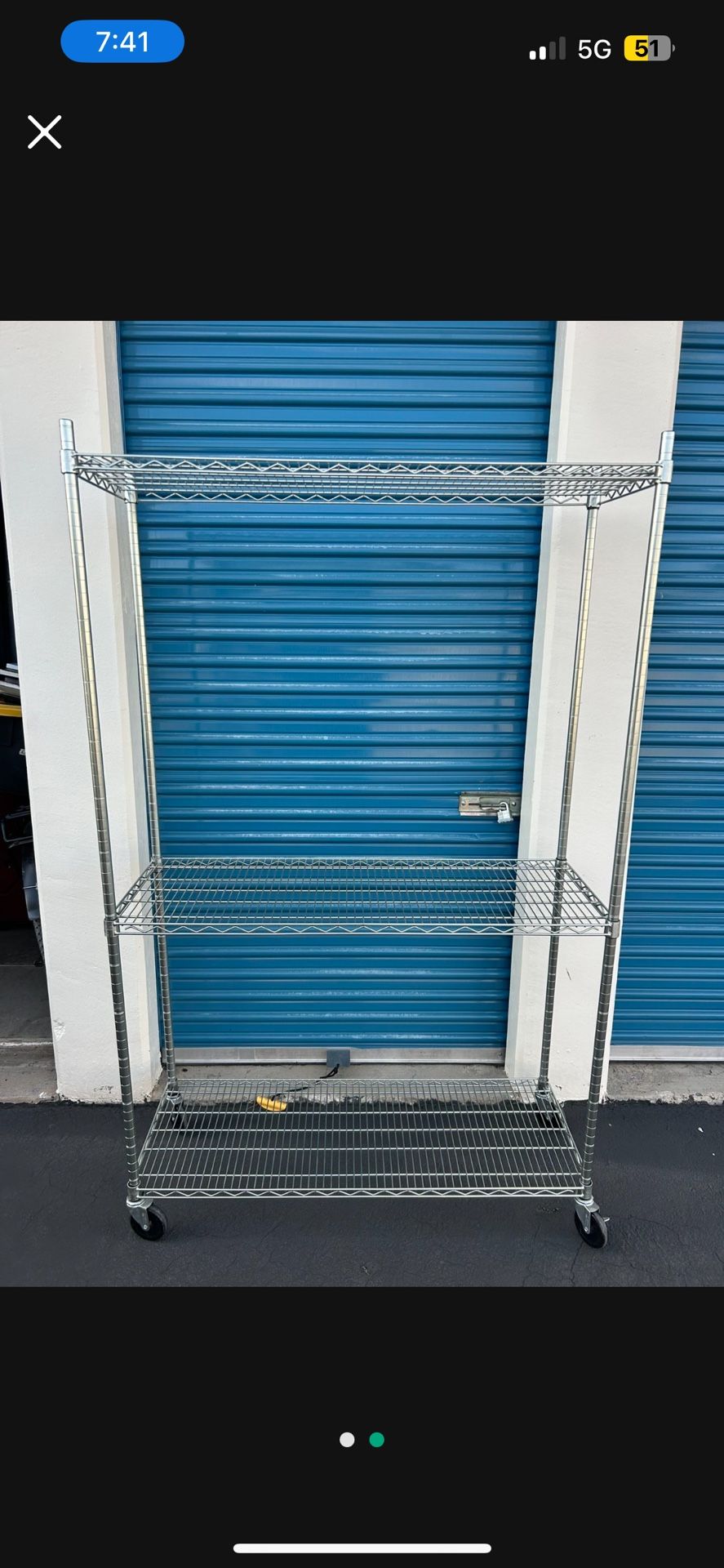 Storage Rack With Wheels