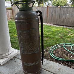 Antique 20th-century fire extinguisher
