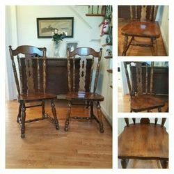 Mahagony chairs set of two