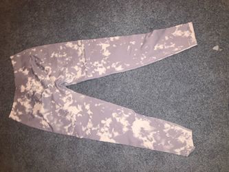 Purple/tan, new , large, yoga pants