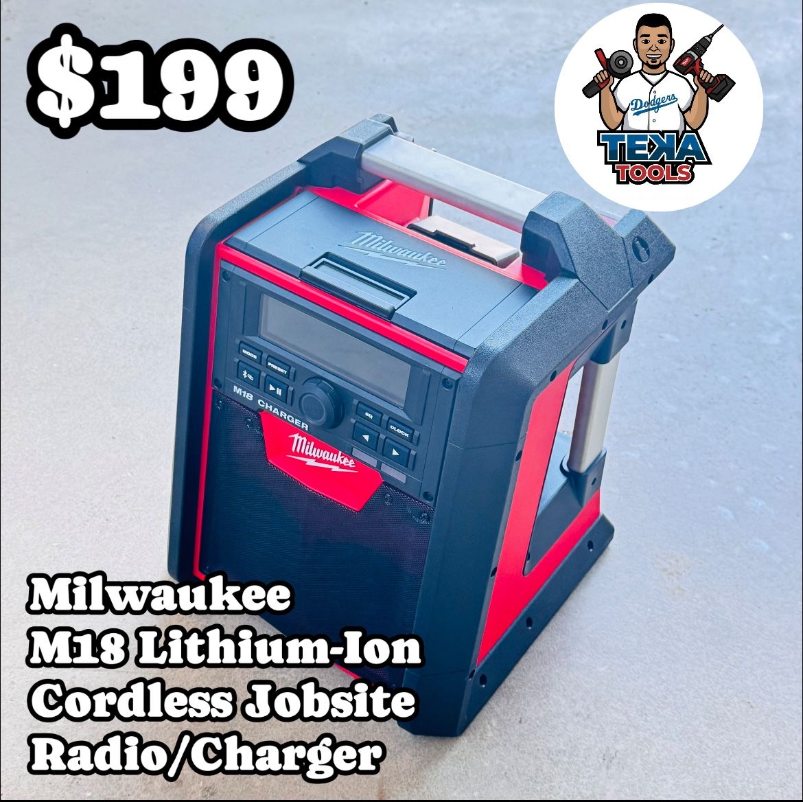 Milwaukee M18 Lithium-Ion Cordless Jobsite Radio/Charger