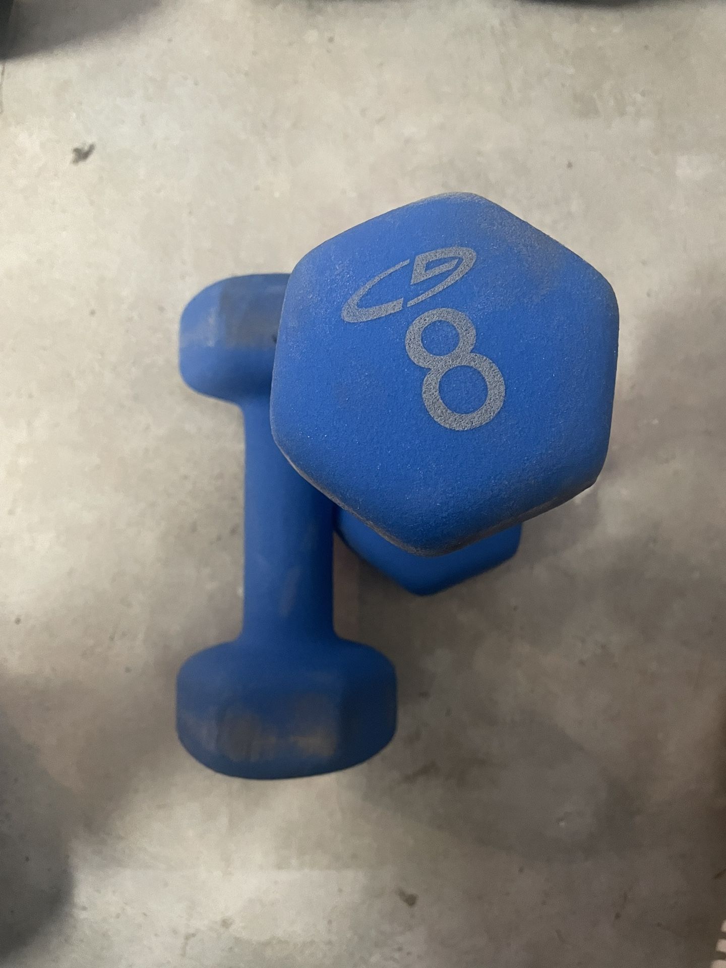 Set of 8 lbs Dumbbells