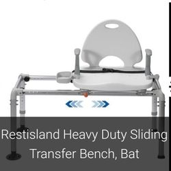 Restisland Heavy Duty Sliding Transfer Bench, Bat

