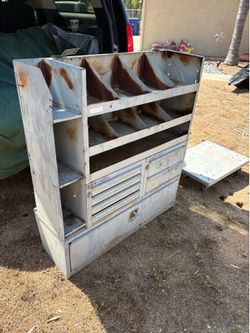 All steel van tool box
