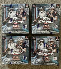 2025 Topps Chrome football mega boxes 