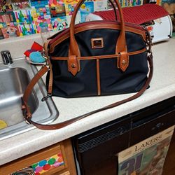 Dooney And Bourke Italian Nylon Satchel 